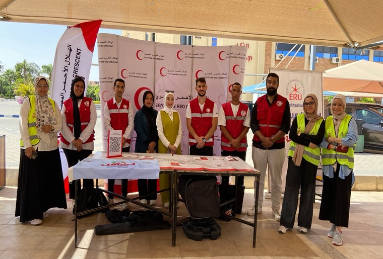 In collaboration with the “Red Crescent” and the Solidarity Unit at the university, the Egyptian Russian University participates in the “RED WEEK” campaign.