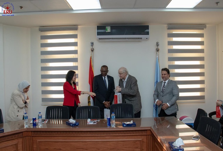 A Delegation from Wilkes University Visits the Egyptian Russian University Discussing Cooperation Avenues