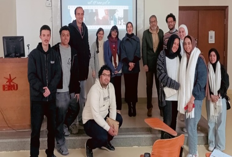 The Faculty of Fine Arts at the Egyptian Russian University Organizes Several Educational Seminars for Students – With Photos