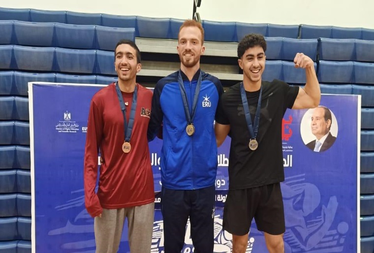 Congratulations… The Egyptian Russian University has won (2) gold medals in the strong games competitions at the Fifth Sector Universities Championship.