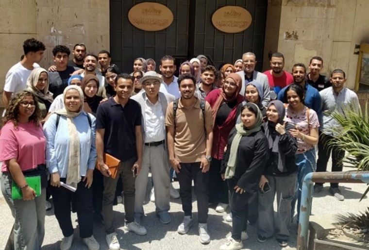 The Faculty of Applied Arts at the Egyptian Russian University organizes a visit for students to the Amiriya Printing Press. Photos