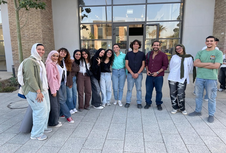 ERU Fine Arts’ Students participated in “Elwarsha Art Fair”
