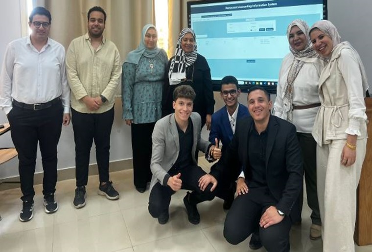 For the first time at the Faculty of Management, Economics, and Business Technology…  Students of the Egyptian Russian University design an integrated accounting information system.