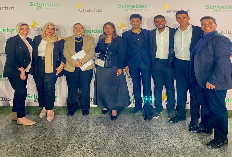 Schneider Electric Honors Enactus ERU Students Team