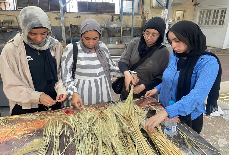 A special artistic activity for Scenography Program students at the Faculty of Fine Arts – Egyptian Russian University