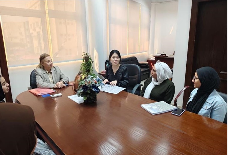 The Director of the African Center for Language Education Cooperation in the Republic of China Visiting ERU Faculty of Al-Alsun