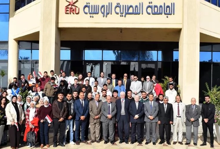 At the symposium “Regional and International Challenges to Egypt’s National Security”… Samir Farag Reveals Egypt’s Confrontation of Conspiracies at the Egyptian Russian University