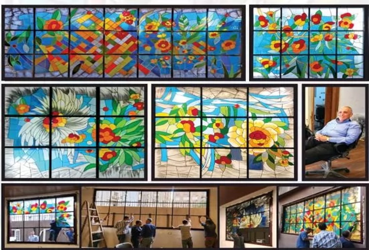 Designed and executed by the Faculty of Applied Arts The Egyptian-Russian University implements a major art project at the Designers Syndicate… (Photos)