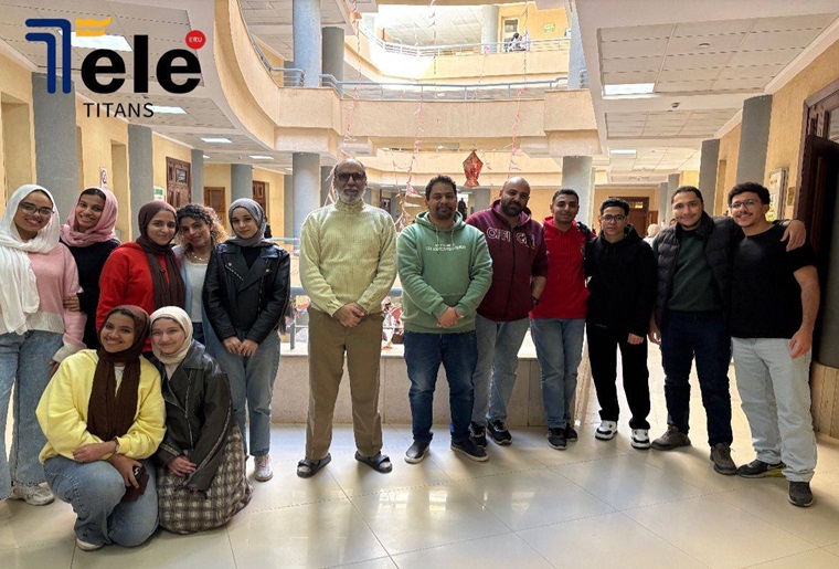 With one team spirit, Engineering students at the Egyptian Russian University celebrated the arrival of the holy month.