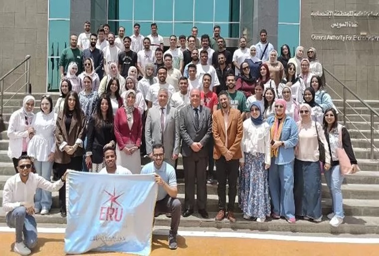 Organized by Faculty of Management, Economics, and Business Technology … Students from Egyptian Russian University on Scientific Visit to Suez Canal Economic Zone … photos